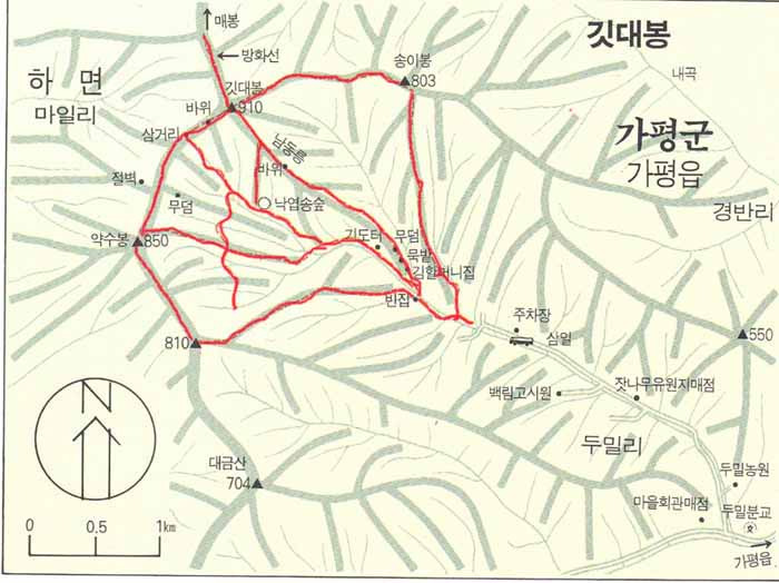 깃대봉 이미지